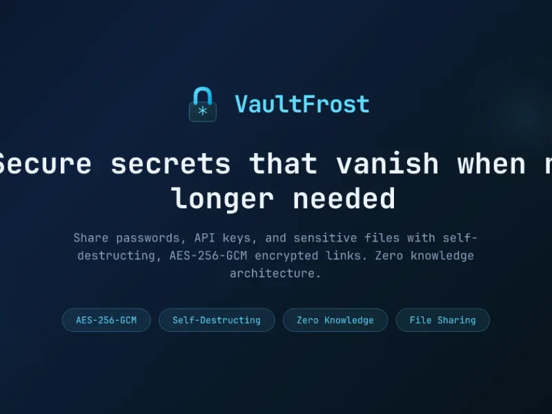 Securely send passwords, API keys, credentials, and files using encrypted links that disappear automatically.